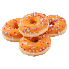 Oranje donuts